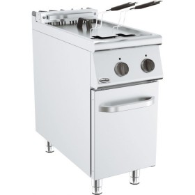 Friteuse électrique 1 cuve 22 lit. sur meuble fermé