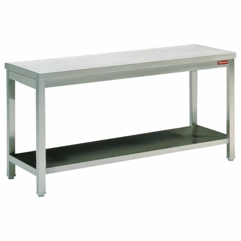 table de travaille en inox1000x500x900 avec sous tablette haute qualitée made in Belgique